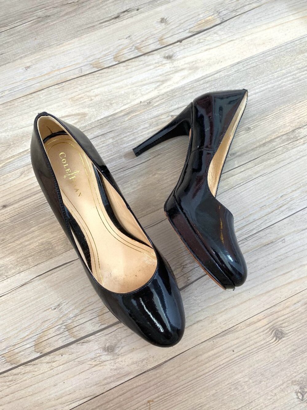 Cole Haan Nike Air Black Heels Size 7